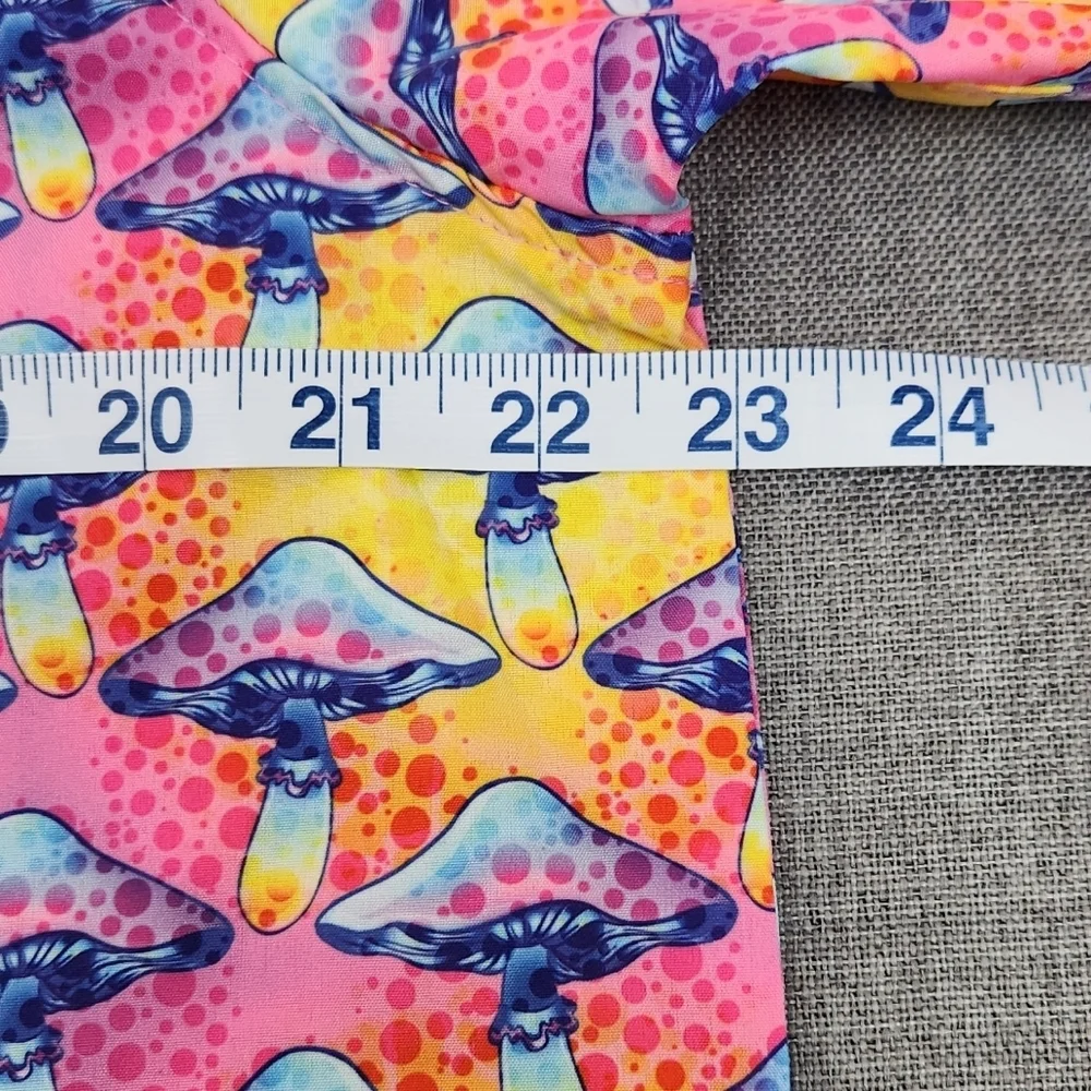 Wesc Mushroom Button Down Pocket Vibrant Colored Shirt. LG - Picture 6 of 6